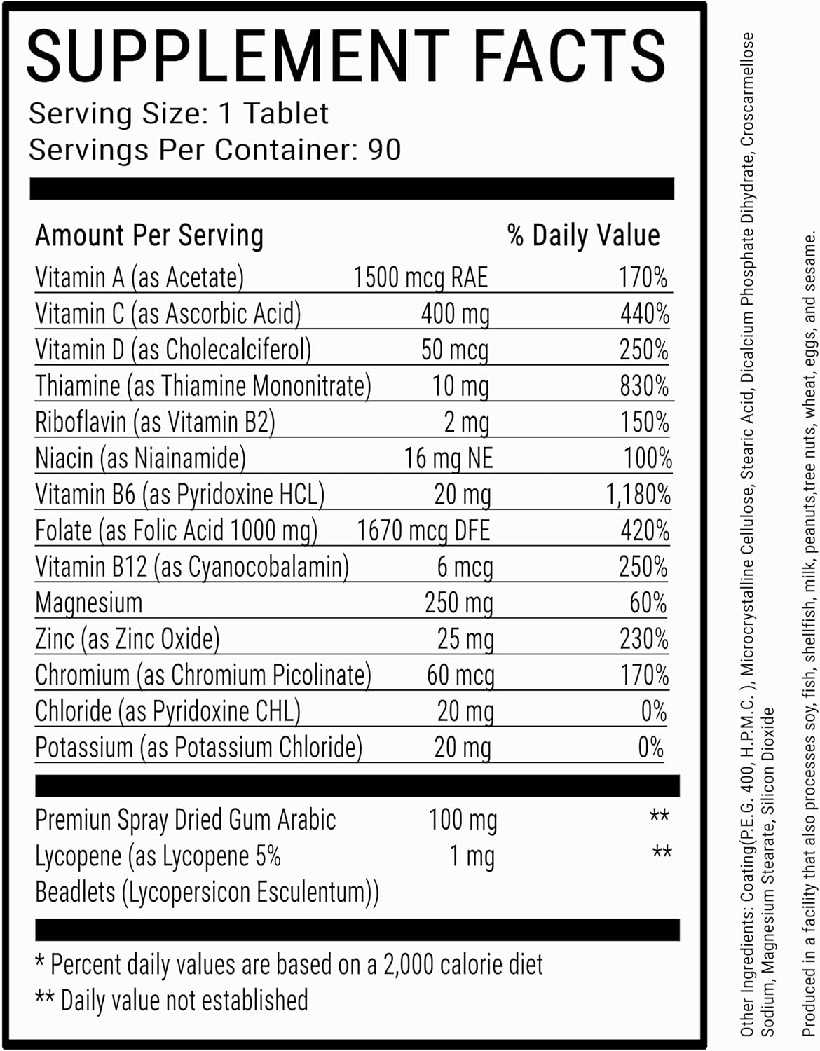 GNetX Sequence Multivitamínico para Hombres Afroamericanos
