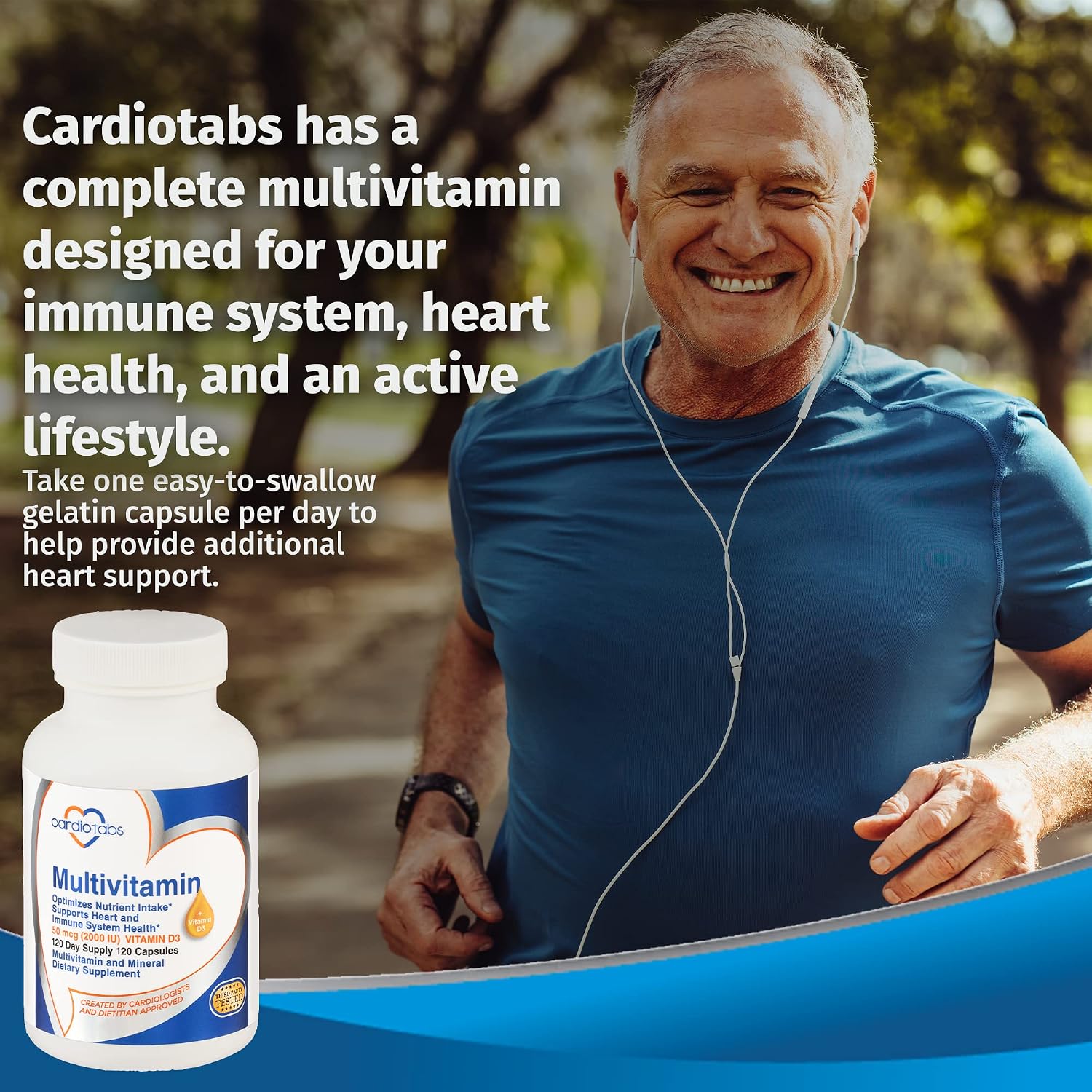 CardioTabs Daily Multivitamin with Vitamins and Minerals