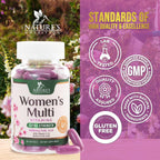 Nature's Nutrition Multivitamínico para Mujeres - Completo con Calcio, Hierro, Zinc y Vitaminas - 60 Cápsulas