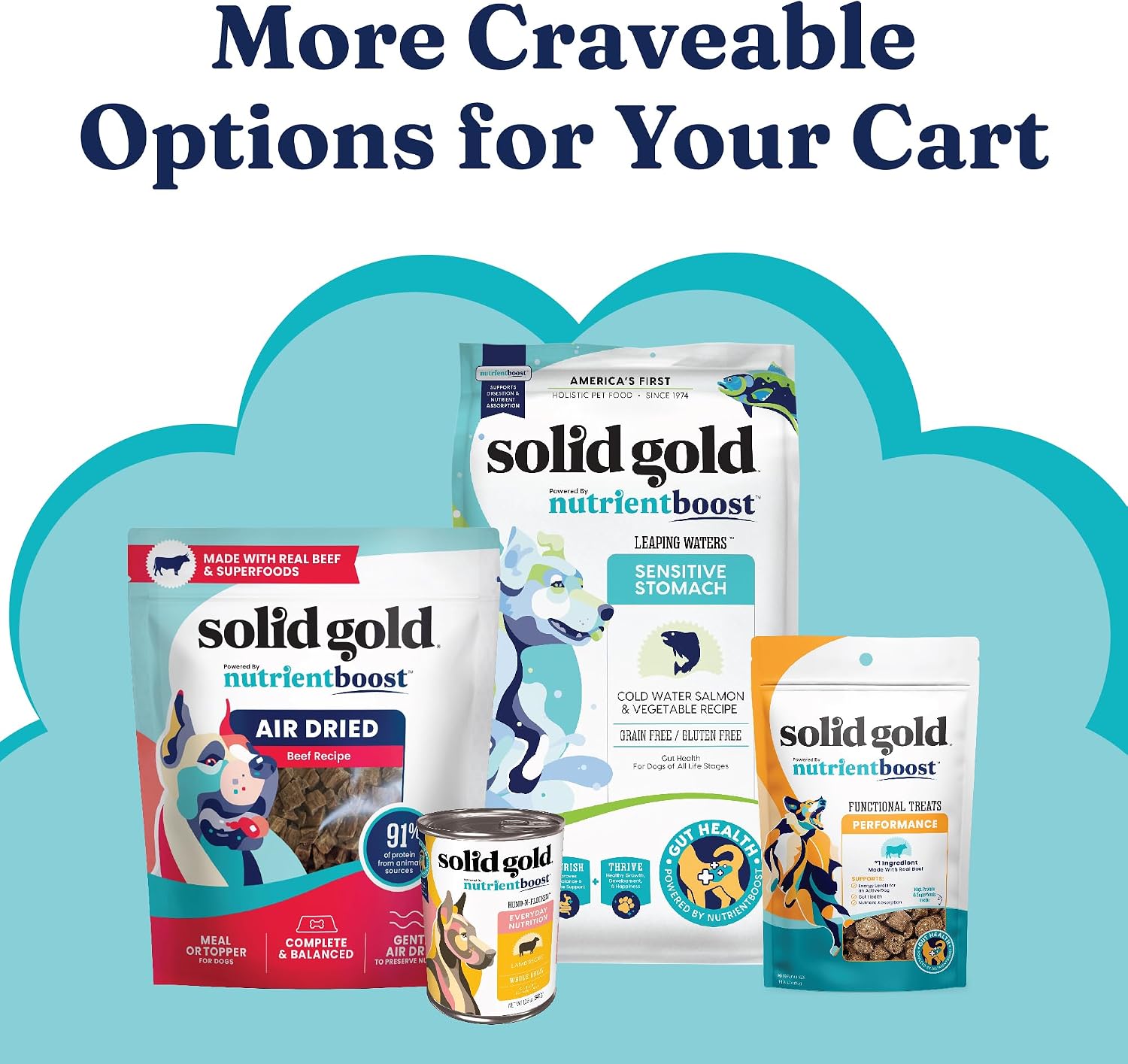 Solid Gold Multivitamínico para Perros Senior - Masticables con Glucosamina, Probióticos y Vitaminas - 120 unidades