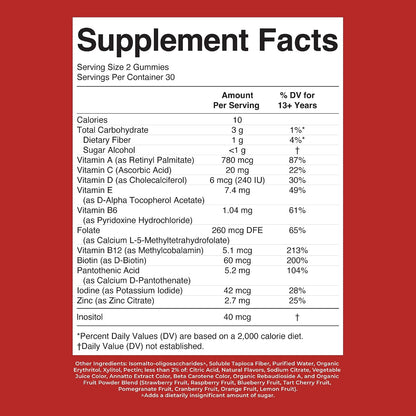 MaryRuth's Multivitamin Gummies for Teens - – Biotina: Contribuye al metabolismo energético normal y al – Image 8