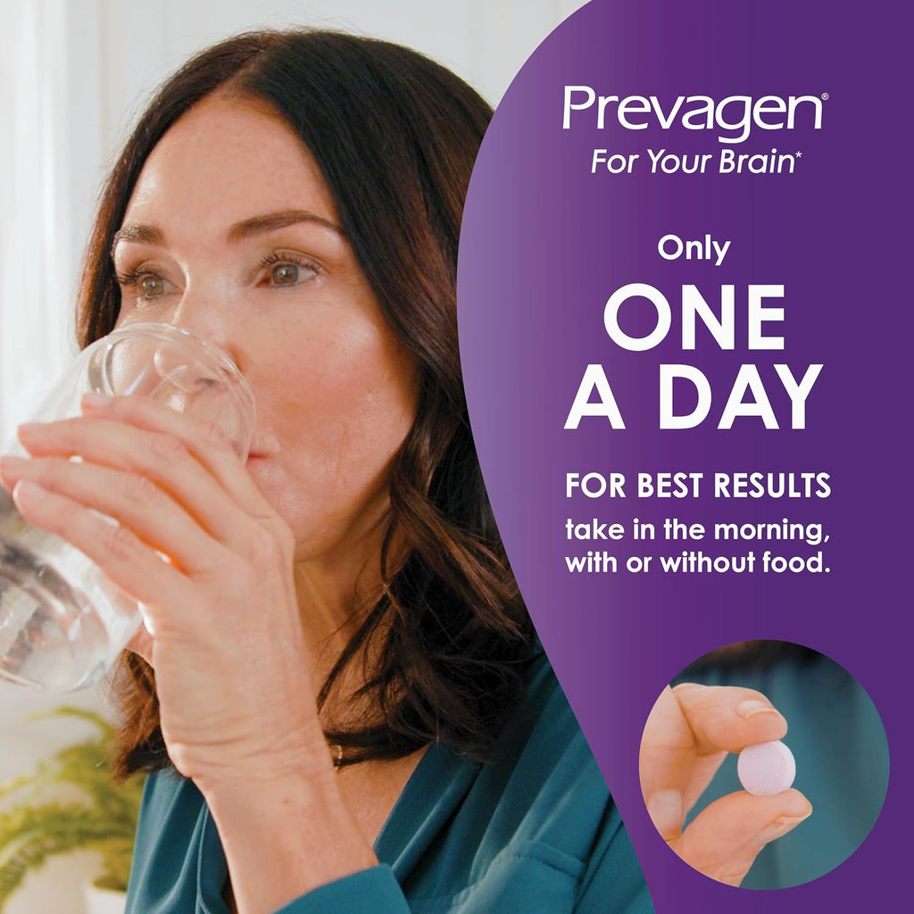 Prevagen Chewables Sabor Frutas del Bosque, Fórmula Regular - 60 Comprimidos (Suministro para 2 meses) | Formulado para tu Bienestar | 10 mg de Apoaequorina + Vitamina D3 con Pastillero Semanal