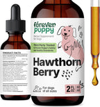 Forever Puppy Gotas de Espino Blanco para Perros - Tintura Antioxidante Líquida para la Salud Cardíaca - 2 oz