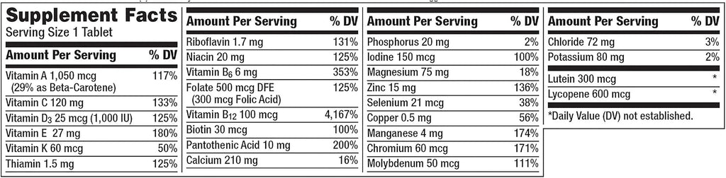 Centrum Silver Multivitamínico para Hombres 50+ con Vitamina D3, Vitaminas B y Zinc - 200 Comprimidos