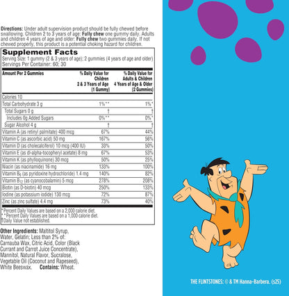 Flintstones Multivitaminas para Niños, – Niacina (vitamina B3): Contribuye al mantenimiento de la piel normal y al – Image 6