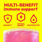Emergen-C 1000 mg Vitamina C con Zinc y Vitaminas B - 30 sobres sabor Limonada Rosa