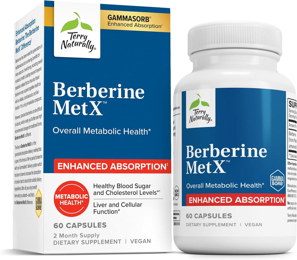 Berberine MetX, Ultra Absorption, 60 Cápsulas – Terry Naturally