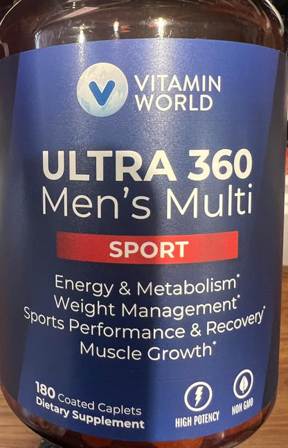 Vitamin World Ultra 360 Men's Multi Sport – Apoyo a la energía y el rendimiento: la mezcla de BCAA y aminoácidos – Image 1