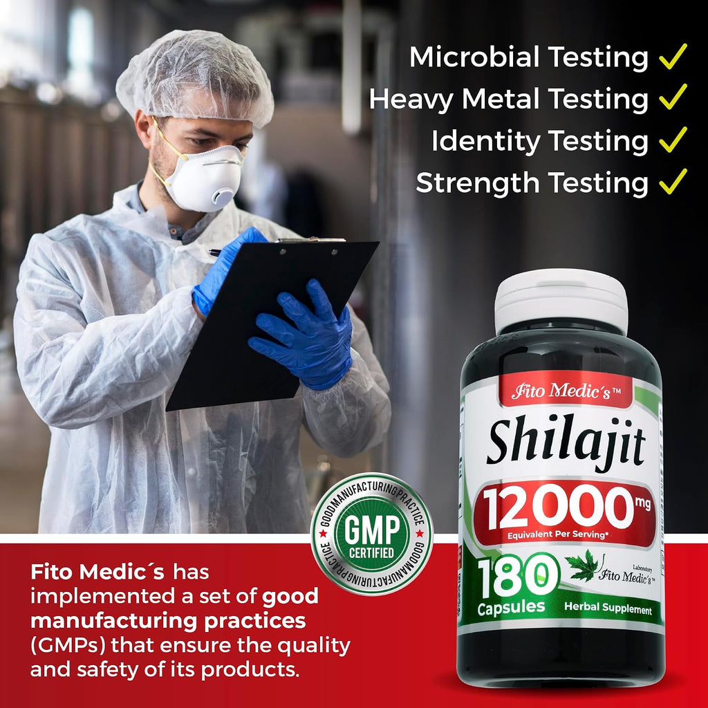 FITO MEDIC'S Lab | Shilajit | Cápsulas de Shilajit | 180 Cápsulas