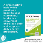 Blackmores B12 Rapi-Melt 1000mcg Cherry 60 Melts