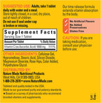 Vitamina C 1000 mg con Escaramujo, Liberación Prolongada - 60 Comprimidos