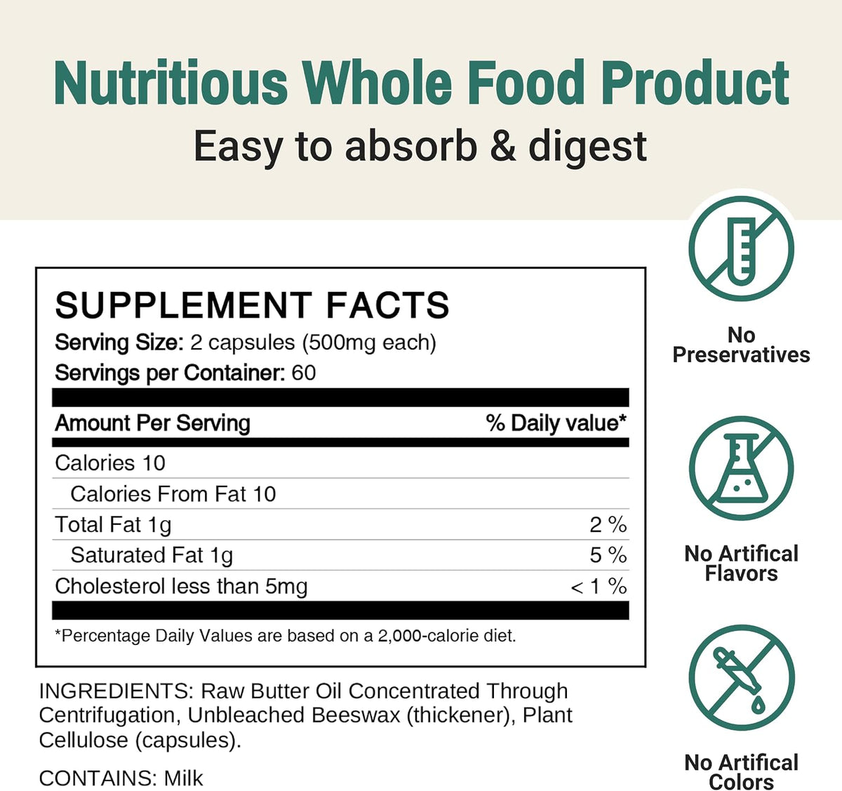 Green Pasture Concentrated Butter Oil Capsules – Image 6