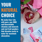 Ener-D Sugar Free Multivitamin Drink Mix - Sabor Frambuesa, 24 sobres