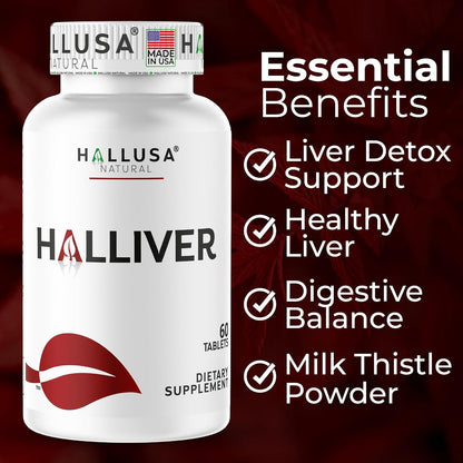 Hallusa Natural Suplemento para la Salud – Digestión confortable: La alcachofa y el aloe vera favorecen una – Image 2
