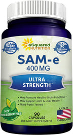 aSquared Nutrition SAM-e 400mg, 90 Cápsulas Veganas