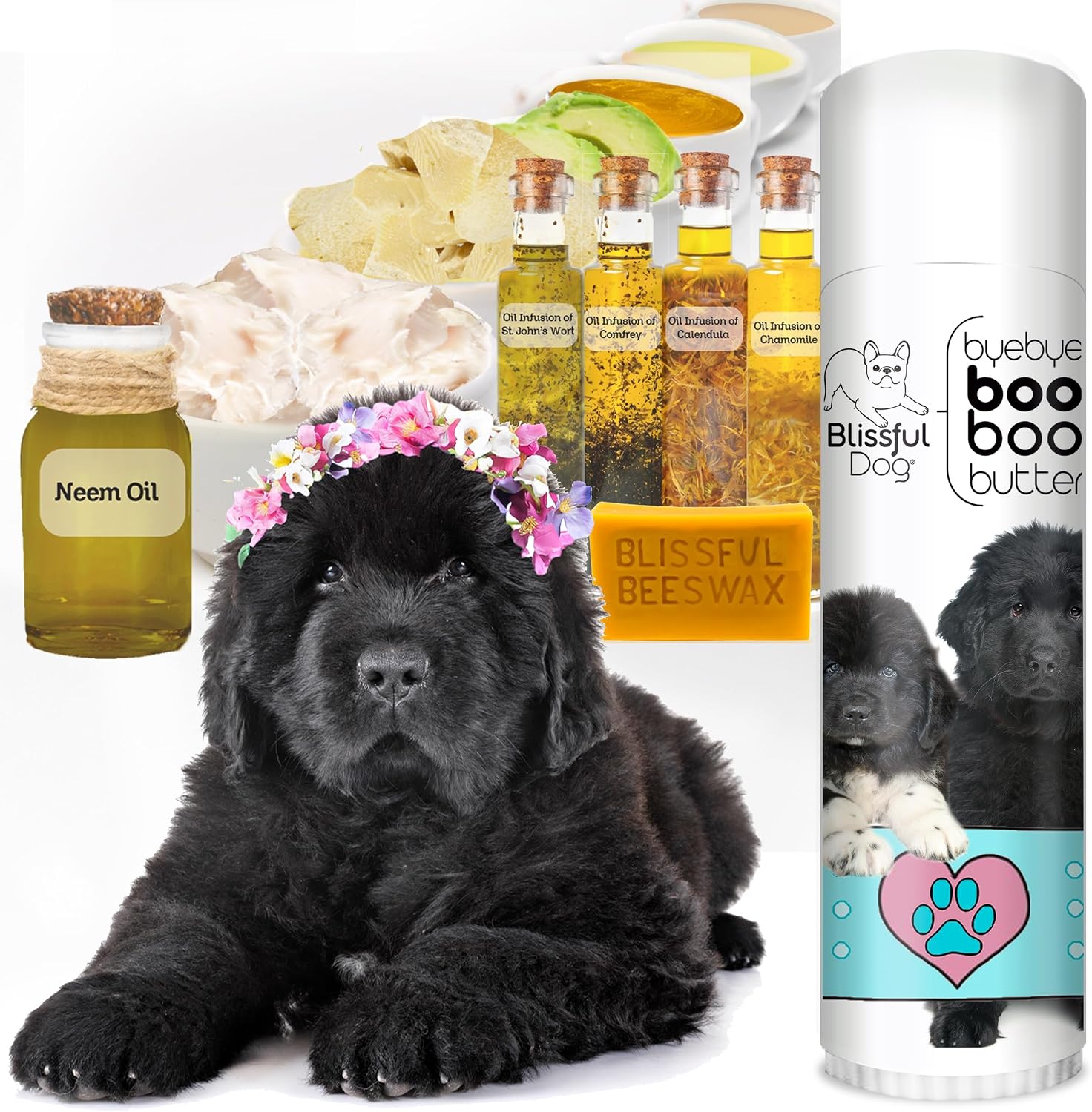 The Blissful Dog .50 oz Tube Newfoundland Booboo Butter