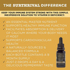 Surthrival Concentrado Daylight Vitamina D3+K2, 0.5 oz (270 dosis)
