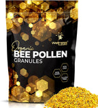 Gránulos de Polen de Abeja, 1 Libra (454 g) - Superalimento Keto con Proteínas, Vitaminas y Minerales