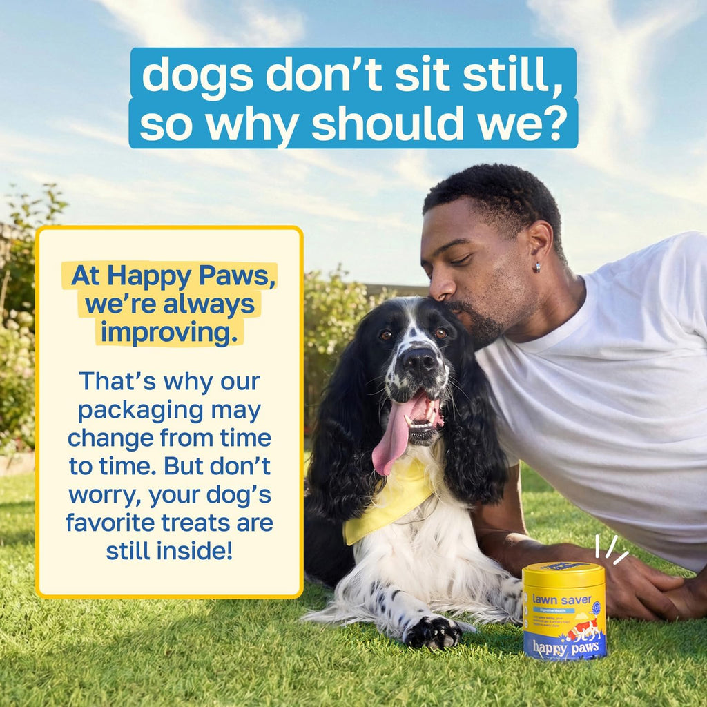 Happy Paws Lawn Saver Probióticos para Perros - 100 Masticables Blandos