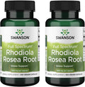 Swanson Rhodiola Rosea Raíz - 400 mg, 100 Cápsulas (2 Pack)
