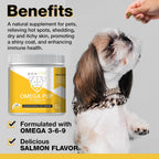 Pawlife Aceite de Pescado para Perros - 60 masticables con Omega 3, Sabor Salmón