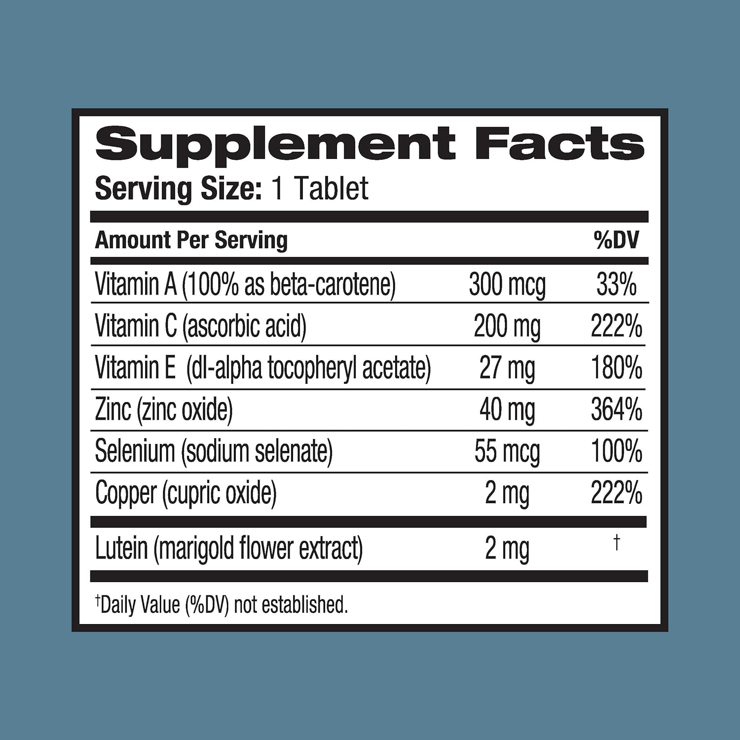 Bausch + Lomb Ocuvite Suplemento de Vitaminas y Minerales con Luteína, 120 Comprimidos (Pack de 3)