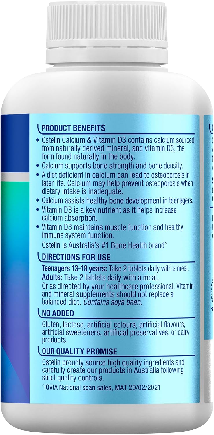 Ostelin Vitamina D + Calcio 250 Comprimidos