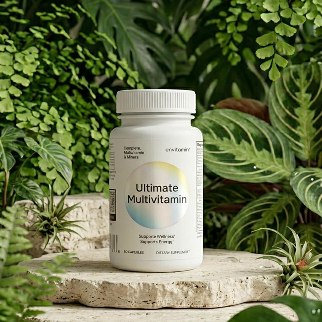 envitamin Ultimate Multivitamin Multimineral and Superfood con Mezcla de 42 Frutas y Verduras, 60 Cápsulas