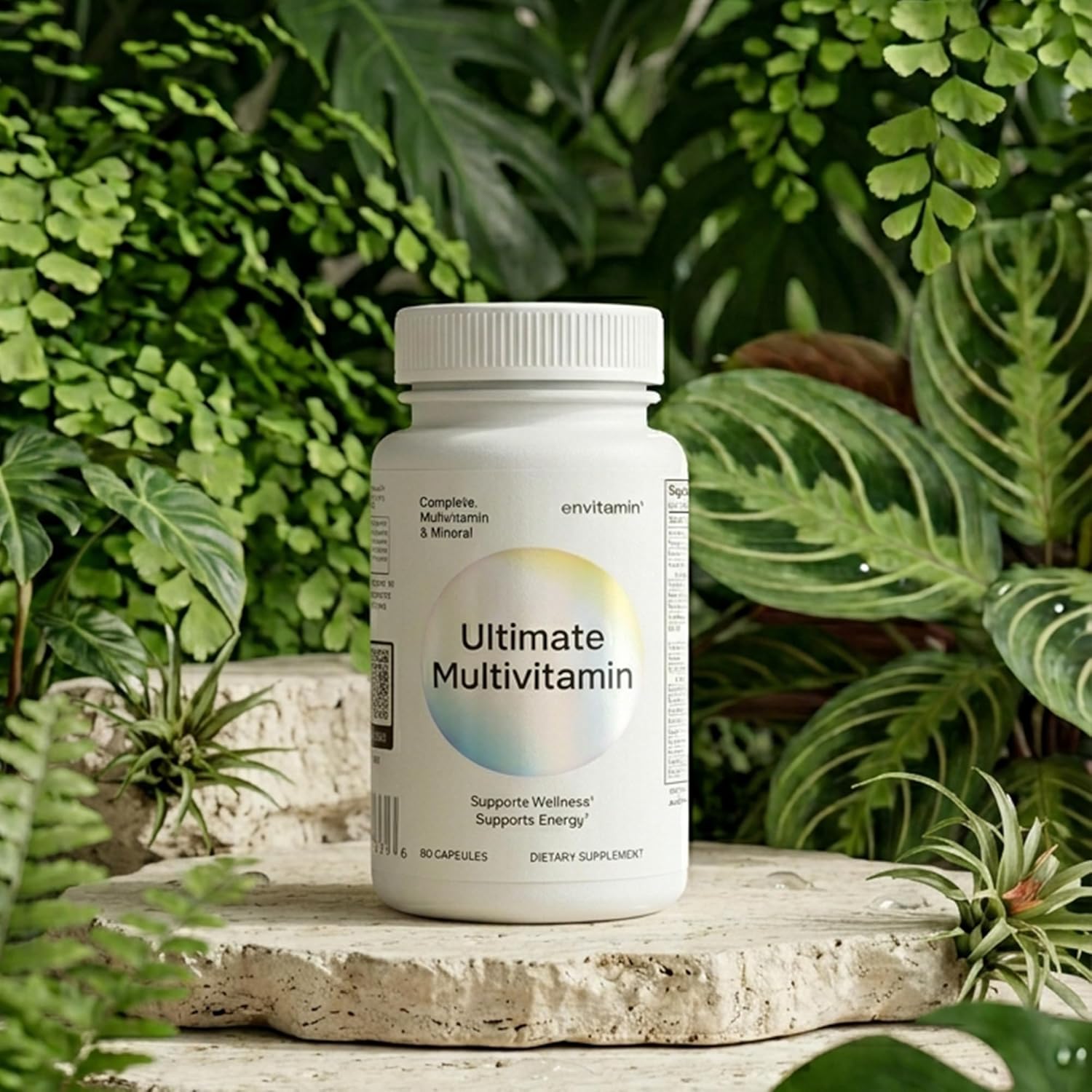 envitamin Ultimate Multivitamin Multimineral y Superfood con Mezcla de 42 Frutas y Verduras, 60 Cápsulas (Pack de 2)
