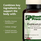 Standard Process Emphaplex - Suplemento para el Sistema Respiratorio con Apoyo Antioxidante - 90 Cápsulas (45 Porciones)