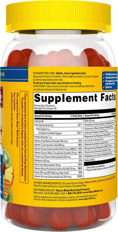 Nature Made Advanced Multivitamin Gummies – Energía diaria: las vitaminas B participan en la conversión de los – Image 9