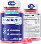 NEVISS Nicotinamide 500mg Gummies - Suplemento de Vitamina B3 con Colágeno