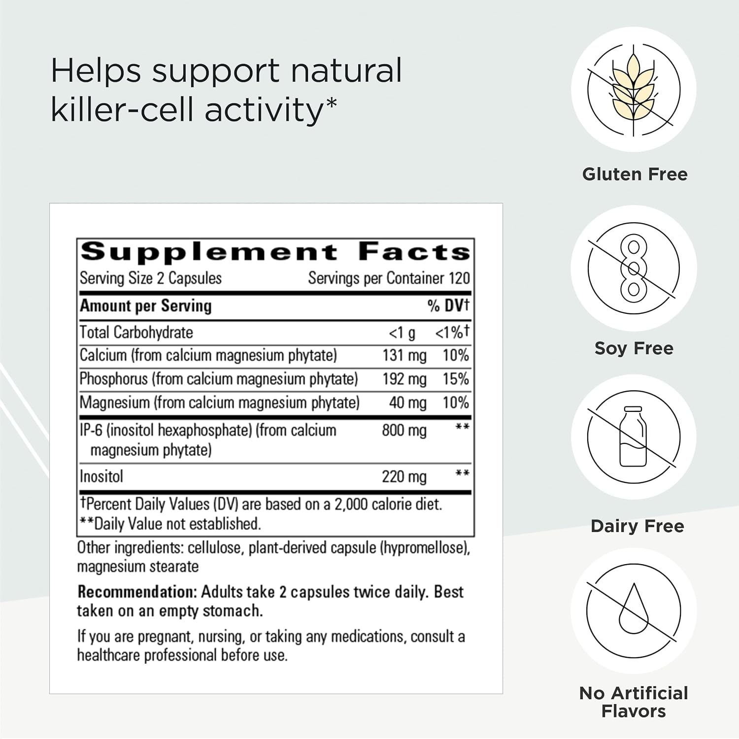 Integrative Therapeutics Cellular Forte - Inositol e IP-6 - 120 Cápsulas