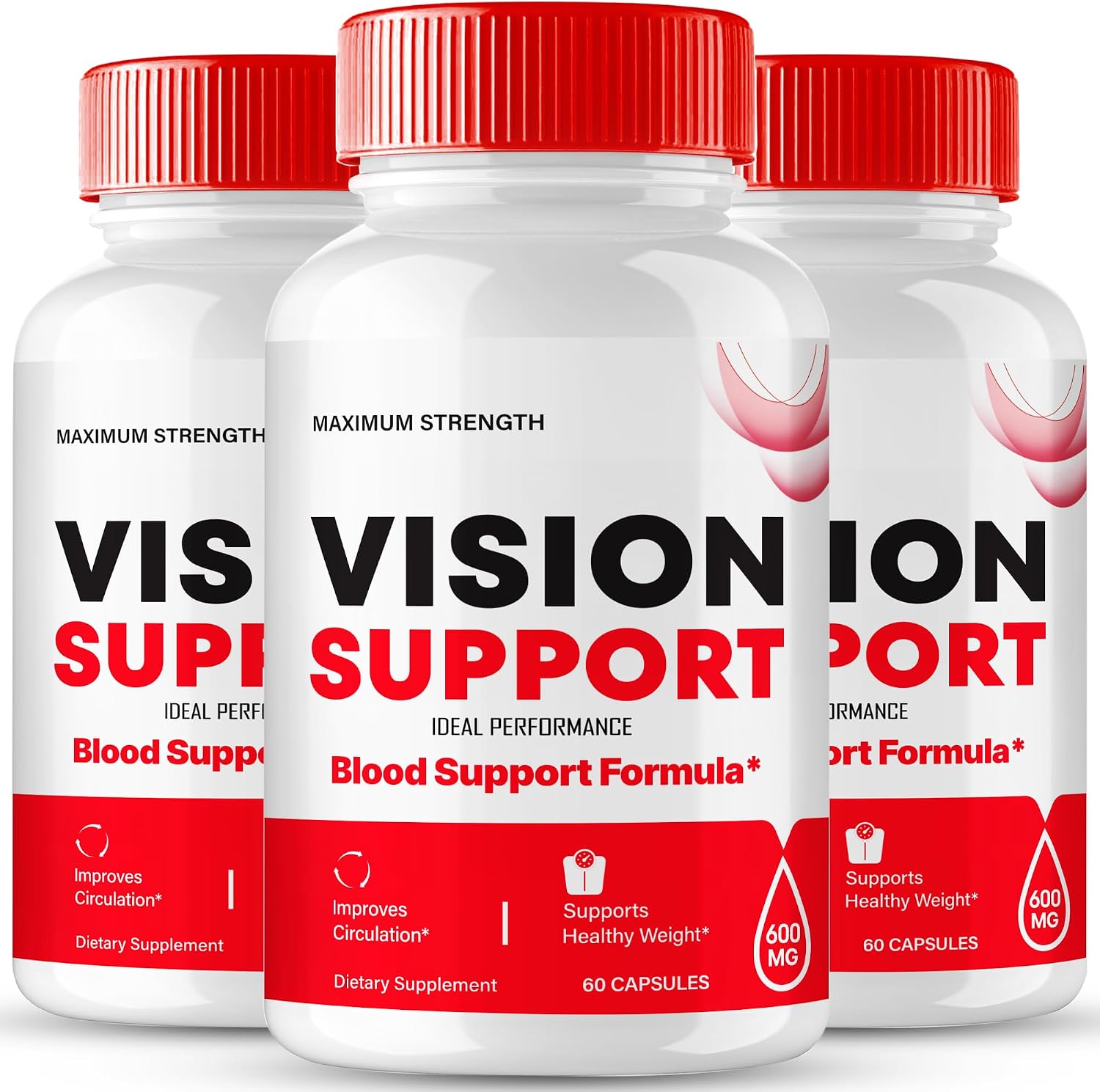 Vision Support Capsules - Suplemento para la Visión, Fórmula Natural Avanzada (3 Pack)