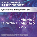 QuerciSorb Immuphore SR Quercetina con Vitamina C, D3 y Zinc - Apoyo Inmunitario - 400mg, 120 Cápsulas Vegetales