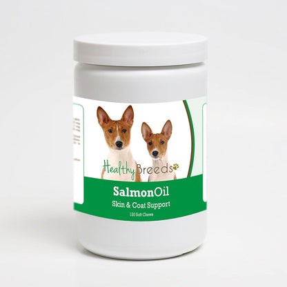 Healthy Breeds Basenji Salmon Oil Soft Chews – Piel y pelaje: El EPA y el DHA contribuyen a mantener la barrera – Image 1