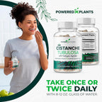 Cistanche Tubulosa con Fadogia Agrestis - Promueve la Vitalidad - Suplementos Naturales para Hombres y Mujeres con Bioperina de Powered X Plants, 90 Porciones
