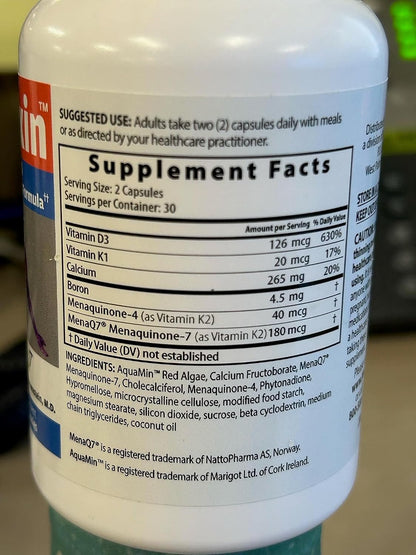 Medix Select Kaltrexin - Suplemento con Vitaminas K2, K1, D3, Calcio y Boro