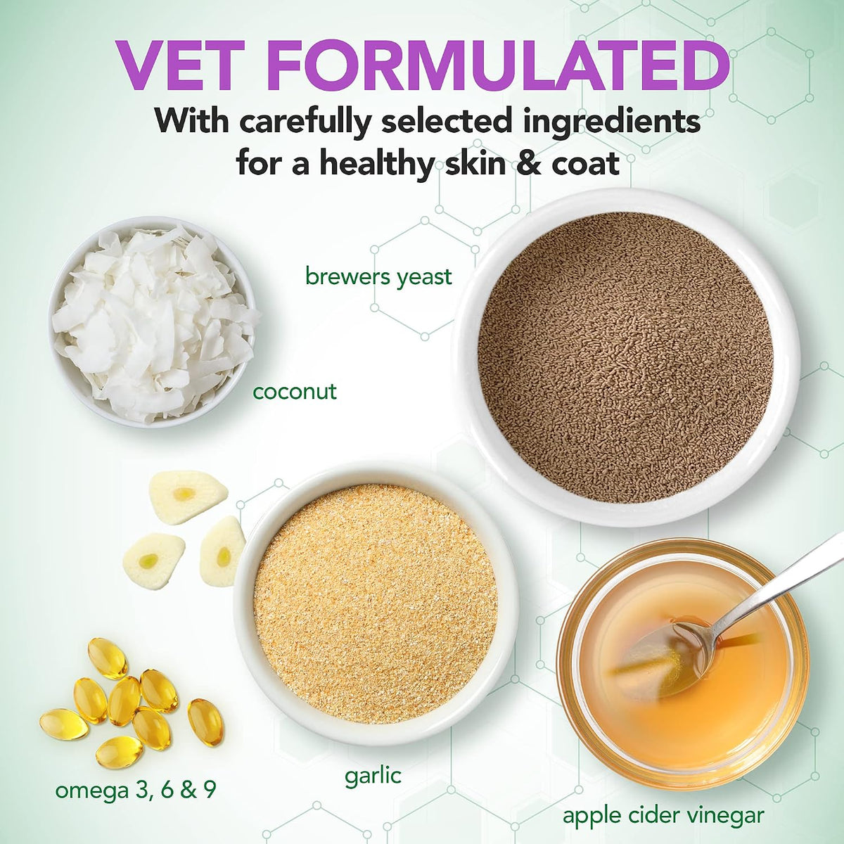 Vet's Best Snacks Masticables con Levadura – Ácidos grasos Omega 3, 6 y 9: Estos ácidos grasos esenciales son – Image 3