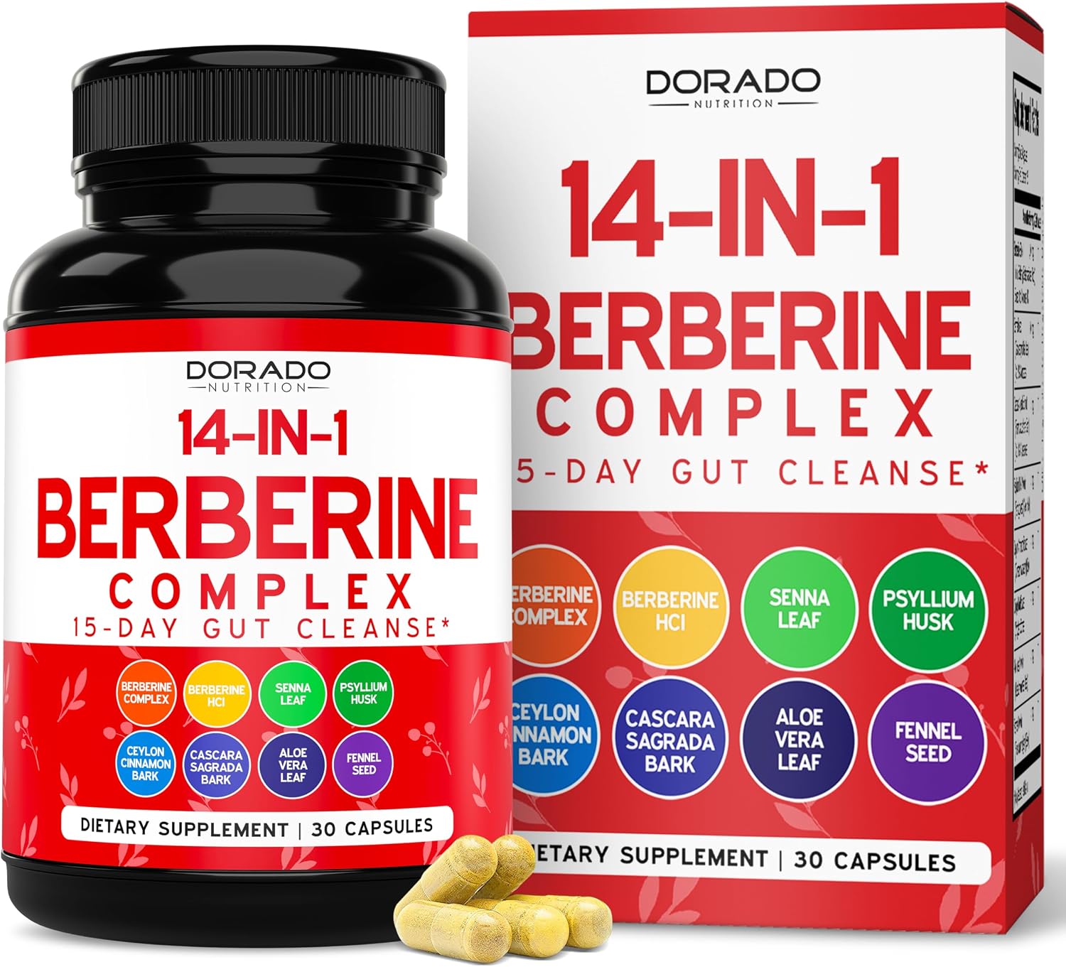 GLP-1 Berberine Supplement - 30 Cápsulas - Apoyo Digestivo y Bienestar