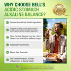 Bell Acidic Stomach Alkaline Balance - 60 Cápsulas