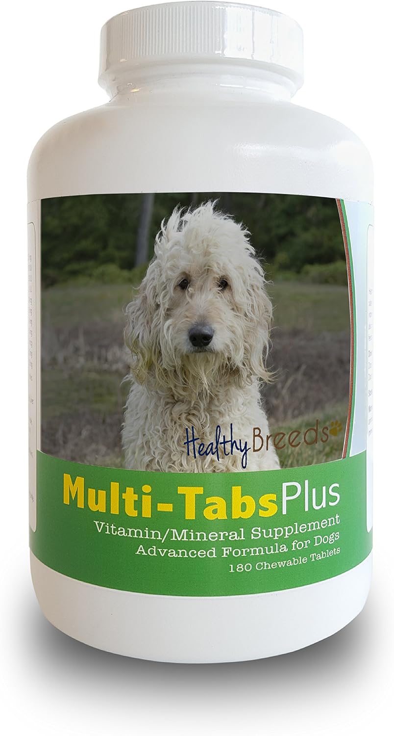 Healthy Breeds Goldendoodle Multi-Tabs Plus Comprimidos Masticables 180 unidades.