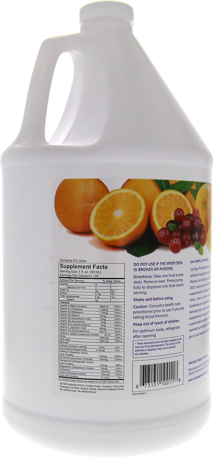 1er Paso Para la Energía Vitaminas y Minerales Sabor Cítricos 1 Galón
