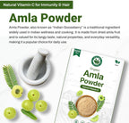 Ayushka Organic Amla Powder (Amalaki) 500g - USDA Organic Indian Gooseberry Powder