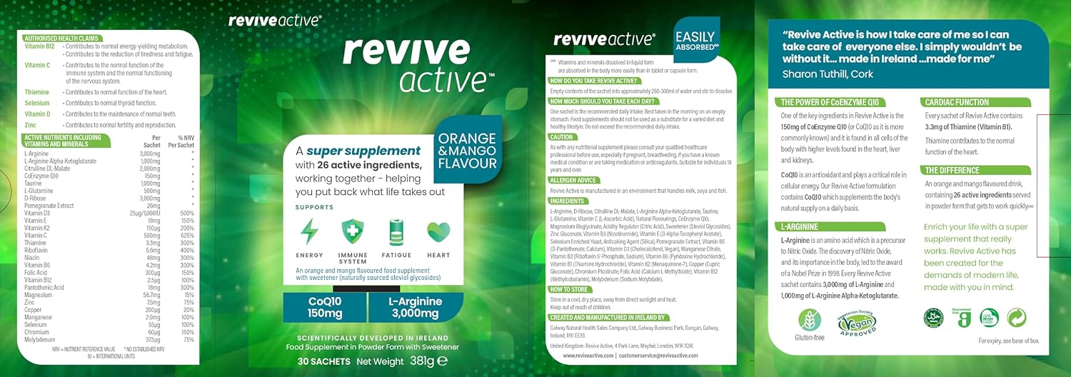Revive Active Vitamin Mineral and Amino Complex 30 Day, 30 CT