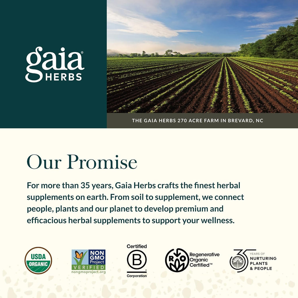 Gaia Herbs Stress Response - Suplemento para el Estrés con Adaptógenos, Rodiola, Albahaca Santa y Ashwagandha - 30 Cápsulas Líquidas Veganas
