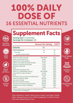 Lunakai Gominolas Multivitamínicas para Mujeres - 16 Nutrientes Esenciales - 60 Unidades