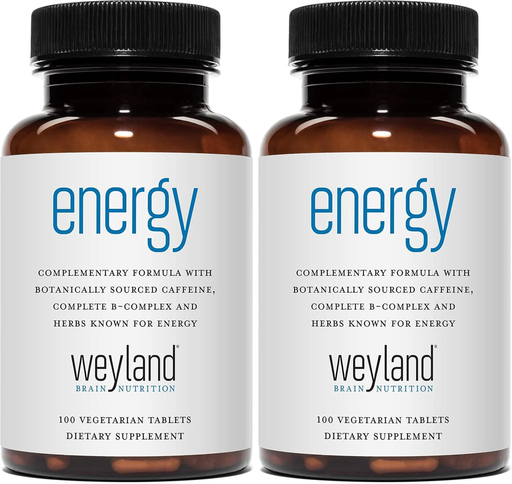 Energy | Fórmula Complementaria con Cafeína de Origen Botánico | Complejo B Completo y Hierbas Energéticas