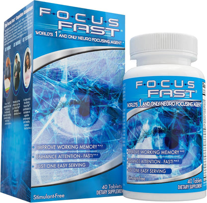 Focus Fast Brain Supplement - Mejora la – Mejorar la concentración: Según un estudio clínico, un ingrediente clave – Image 1