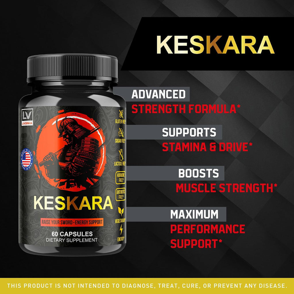 Keskara Pills for Men, 180 Cápsulas (3 Paquetes)